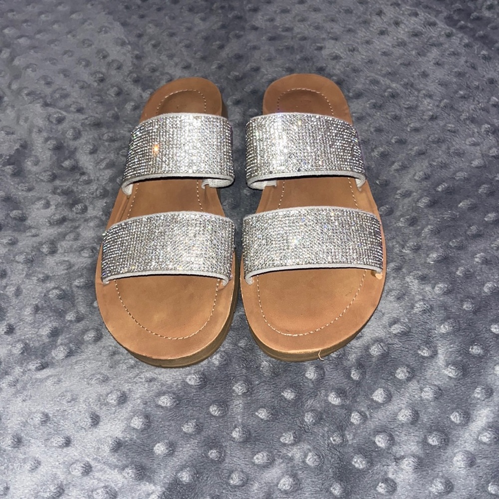 Rhinestone slip ons